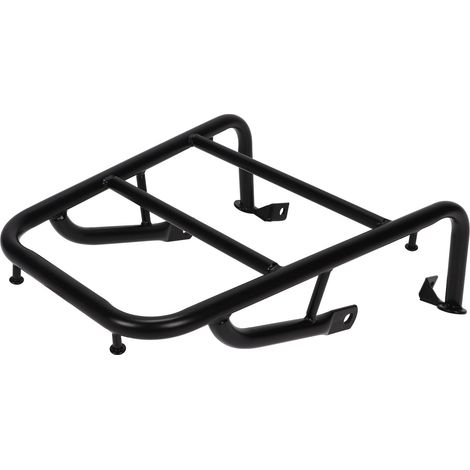 Porte-bagages arrière moto en acier carbone pour XT250 SEROW Cerro 250 2005-2022, support plateau de rangement 400x300x115mm noir mat avec poignée, 1 porte-bagages + 10 accessoires (1/5)