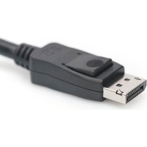 Câble Displayport - 2 M - Version 1.4 - Résolution 7680x4320 - Connecteurs Mâles - Noir - 1 Pièce (1/3)