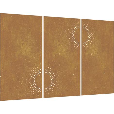 Décorations murales jardin 3 pcs 105x55 cm design du soleil CFW496638 (1/5)