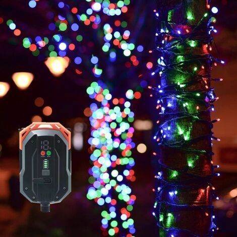 Guirlande Lumineuse Extérieure 6.5M 30 LED IP65 Etanche 8 Modes Guirlande Solaire Extérieure pour Jardin, Terrasse, Mariage, Fête (1/5)