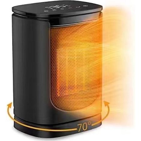 Radiateur soufflant à économie d'énergie 1800 W,Chauffage électrique,Protection contre les basculements à 70°, maison, chambre à coucher (1/4)