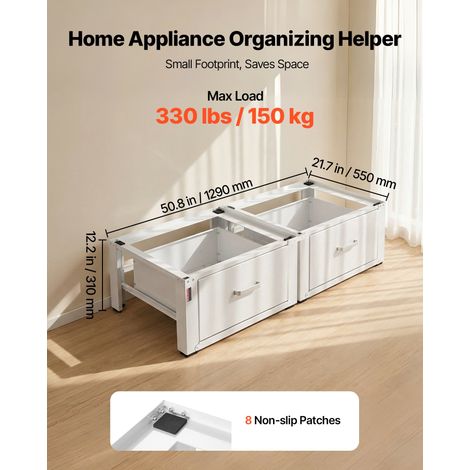 Socle Lave Linge Hauteur 31 cm Support Machine à Laver Charge (1/5)