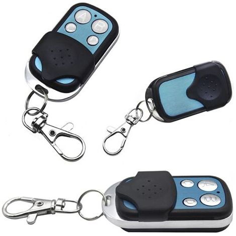 Télécommande de Porte Universelle, Buzzer Antivol à Un Bouton Télécommande Universelle de Porte de Garage 12V 433MHz Clone Télécommande de Porte de Garage Alarme 4 Canaux (4pcs) (1/5)