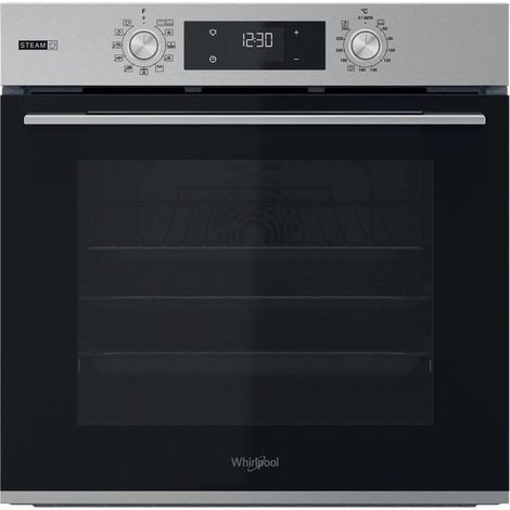 Vstavaná rúra WHIRLPOOL, 71 l, multifunkčná, para+, gril, A+, nerez (1/2)