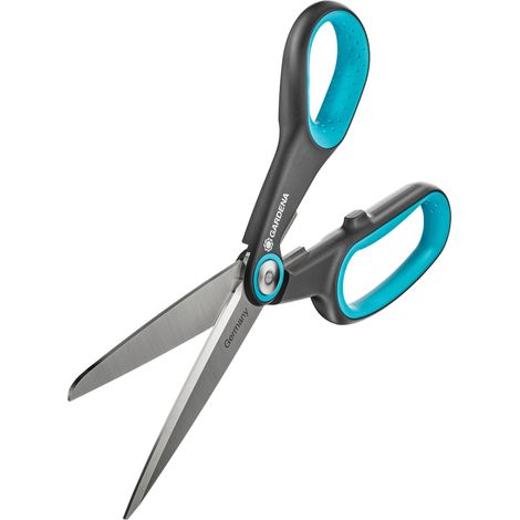 GARDENA Forbici multiuso MultiCut: lame in acciaio inox da 10 cm, impugnature in plastica riciclata, ideali per il giardino, la casa e cucina (12215-20) (1/5)
