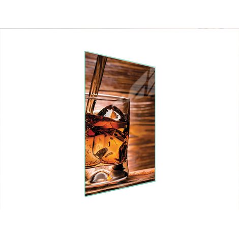 Planche à découper en verre 35x52 whisky (1/5)