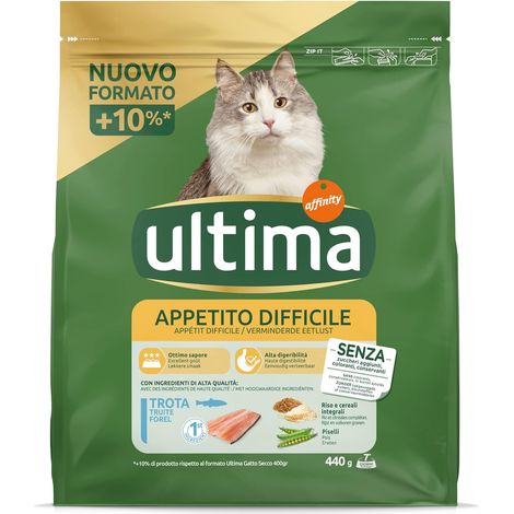 ULTIMA CROCCHETTE PER GATTO 440 GR GUSTO TROTA PER GATTI CON APPETITO DIFFICILE (1/5)