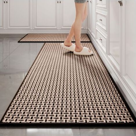 Tapis de cuisine antidérapant en caoutchouc – Lavable en machine – Dimensions 120x44cm – Résistant à la saleté et à la moisissure - 44120cm1pcs
