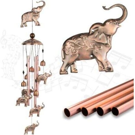 Elephant Carillons éOliens, éLéPhant Decoration, DéCoration De Carillons éOliens, Souvenir Vintage Carillon De Vent Pour Maman Et Femme (1/5)