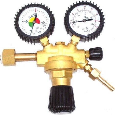 Druckminderer Argon, Co2 Flaschendruckminderer in Bar (1/4)