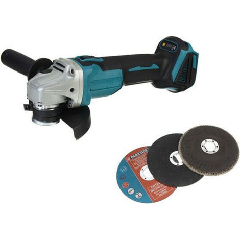 Meuleuse d'angle sans fil 125mm 18V 4 vitesses pour Makita Batterie + accessoires (Machine Seule) (1/3)