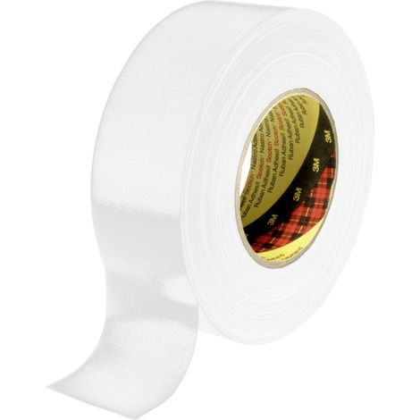 3M 389W25 Nastro in tessuto 389 Bianco (L x L) 50 m x 25 mm 1 pz. (1/3)
