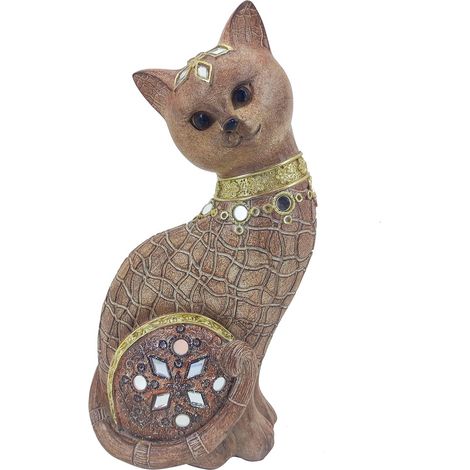 Signes Grimalt Figures de figure de chat Animaux de figure de chat brun 8x13x22cm 28724 (1/5)