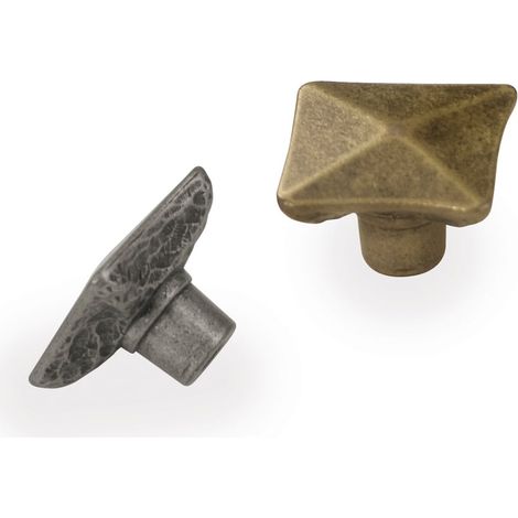 Pomo 30 mm Modelo Dover Plata Vieja   - Pomo rústico DOVER (1/3)