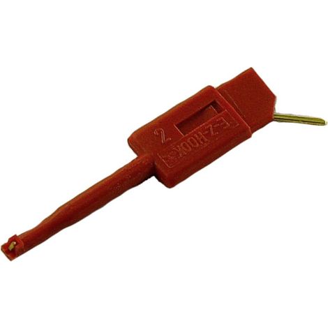 SKS Hirschmann KLEPS 064 PCH Morsetto a coccodrillo Connettore 0,64 mm CAT I Rosso (1/2)