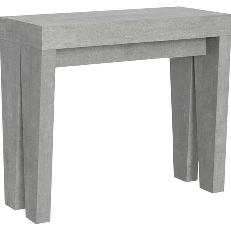 Consolle Allungabile 90-196x42x77 cm in Nobilitato Grigio (1/4)
