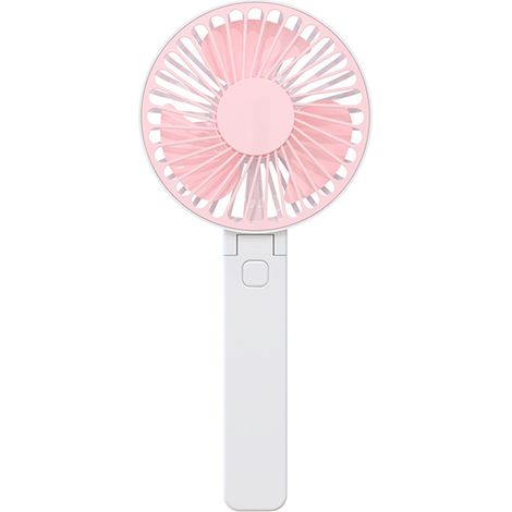 1 mini ventilador, mango ergonómico, batería de 1200 mAh, plegable 180°, ideal para la oficina y los viajes. (1/5)