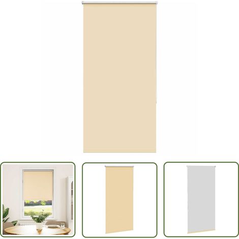 vidaXL Verdunkelungsrollo Beige 80x150cm Stoffbreite 75,7 cm Polyester (1/5)