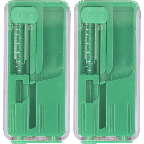 2PCS Perles Éclatantes pour Cigarettes Menthe, Boîte à Poussoir Outils DIY Fumeur Vert (1/5)