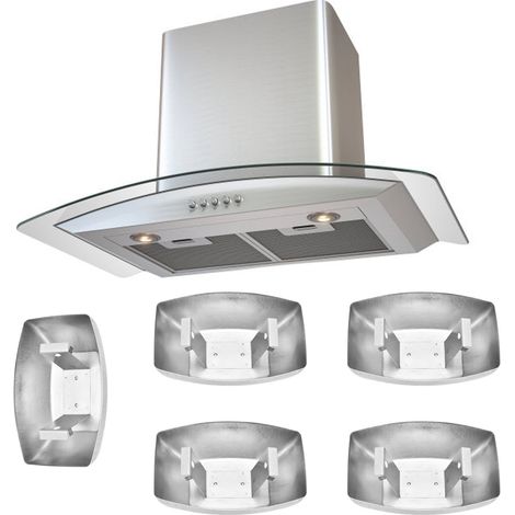 Bacs pour Récupérer l'Huile de Hotte 5Pcs - Collecteurs d'Huile Adjustables Inox pour Cuisine - 11.5x7.2cm, Fixation à Double Clips (1/5)