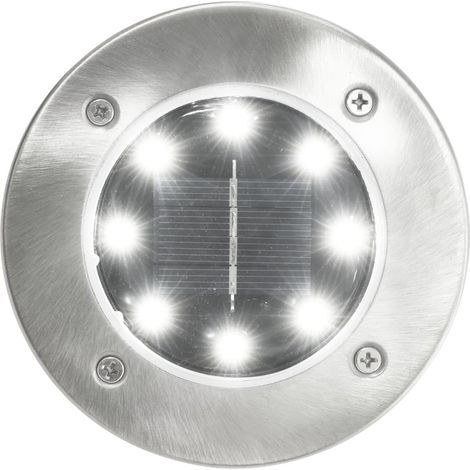 Lampe solaire au sol 8 pcs Lumières LED blanches (1/5)