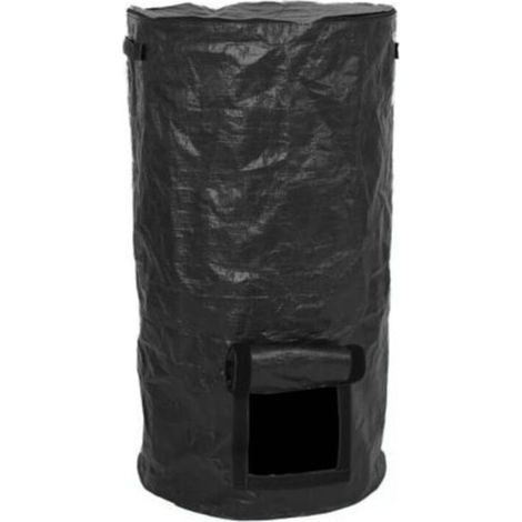 Sac poubelle biodégradable pour compostage – Sac de jardin écologique, conteneur fermentaire réutilisable pour déchets organiques, 45 × 80 cm (34 gallons)