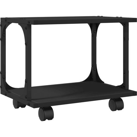 Maison Exclusive - Supporto per Stampante 2 Livelli Nero 41x28x33,5 cm Multistrato