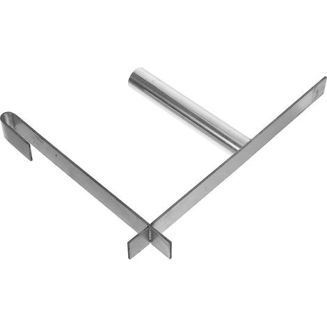 Accessoires d'installation pour intimité extérieure : supports de fixation argentés robustes pour rambarde de jardin (lot de 4). (1/5)