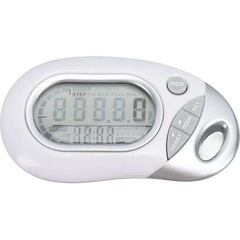 Compteur De Pas Stockage De Données Convivial Podomètre De Marche Capteur 3D Électronique Portable avec Lanière for La Vie Quotidienne des Personnes Âgées Lecture Précise (1/5)