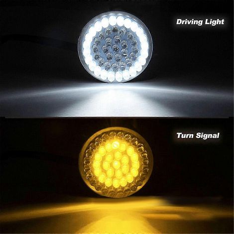Ampoules de clignotants à LED, kit de feux avant et arrière de 2 pouces, finition noire, lentilles fumées pour Touring Softail (1/5)