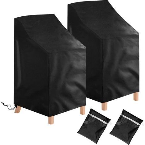 Housses de chaise - Polyester Oxford - Pour 6 chaises - Lot de 2 (1/5)