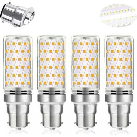 B22 Ampoule LED Maïs 16 W Blanc Froid 6000 K Betterlife 1600 lm Équivalent Halogène B22 100 W-120 W AC 230 V Ampoule B22 pour Garage/Studio Non Dimmable Lot de 4 [Classe d'efficacité énergétique