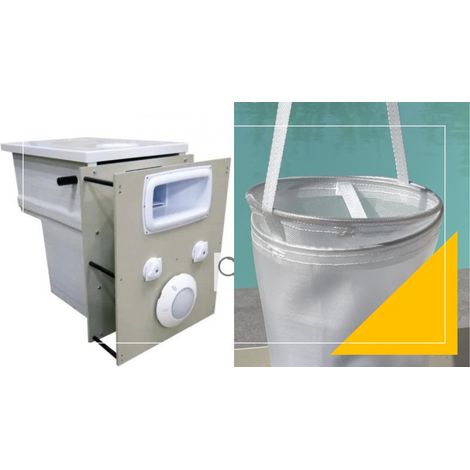 Cartouche de filtre de piscine EASYCLEAN compatible Filtrinov GS14 – 3 éléments : 1 poche filtration + 1 filet de balles + 1 panier skimmer préfiltre – Easyfilter (1/3)