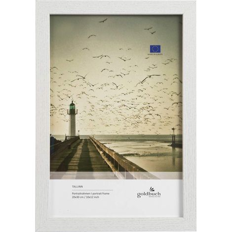goldbuch portafoto Tallinn in Legno, Foto in Formato 20 x 30 cm, Ritratti Supporto da Parete, Cornice Singola in MDF, Bianco, 20x30 cm (1/4)