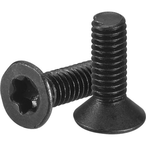 20Pcs Vis À Tête Plate Torx M3-0.5 x 8mm Acier Carbone Grade 10.9 (1/5)