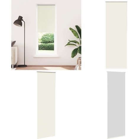 vidaXL Verdunkelungsrollo Cremeweiß 85x230cm Stoffbreite 80,7 cm (1/5)