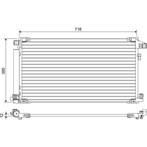 Condenseur, climatisation Valeo 822658 LEXUS 8846010320 8846047020 884A012010
