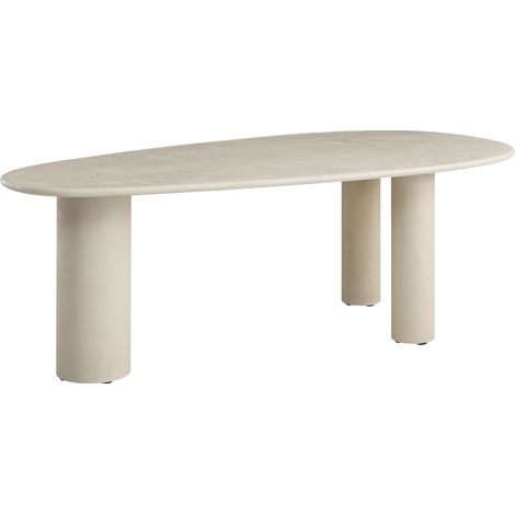 Selsey Innations – Esstisch 230 x 120 cm, Greige, Mikro­zement-Optik
