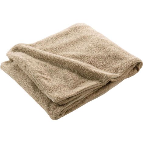 Plaid Bouclette "Wooly" 180x220cm Beige (1/5)