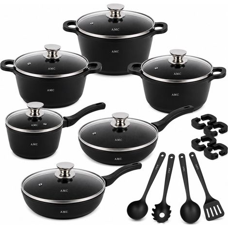 Set di Pentole 23 Pezzi Antiaderenti Pentole e Padelle con Manici Rimovibili (1/4)