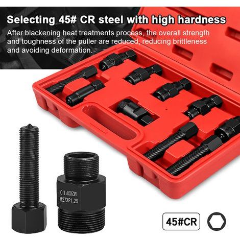 Set extracteur volant d'inertie moto 10 pièces, outil extraction rotor moteur pour entretien (1/5)