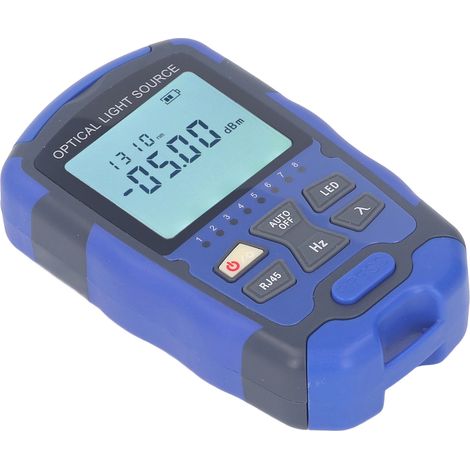 AUA-MC1315 Compteur de puissance optique mini avec source lumineuse stabilisée fibre optique, double longueur d'onde 1310/1550nm monomode, testeur RJ45 et modèle rechargeable (batterie intégrée inclus (1/5)