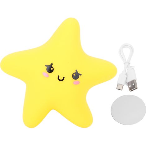 Veilleuse en Silicone avec chargeur USB, éclairage doux et mignon, lampe murale magnétique décorative pour le soin des yeux, pour chambre à coucher (1/5)