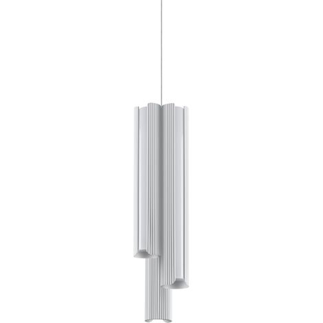 Ideal Lux Sospensione Moderna DORICA 3 luci LED integrato bianco metallo
