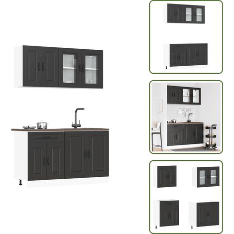 Ensemble d'armoires de cuisine 4 pcs Kalmar bois d'ingénierie - Ensemble D'armoires De Cuisine - Ensemble D'armoires De Cuisine - Ensemble D'armoires - Armoire De Cuisine (1/5)