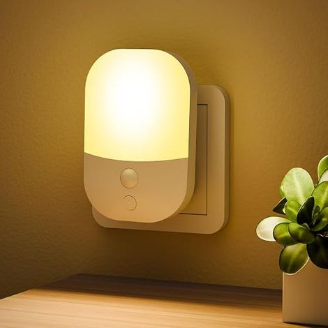 Nachtlicht mit Dämmerungssensor, Ein-/Ausschaltmodus, warmweißes Nachtlicht für Kinder, ideal für Flure, Treppenhäuser und Schlafzimmer. (1/5)