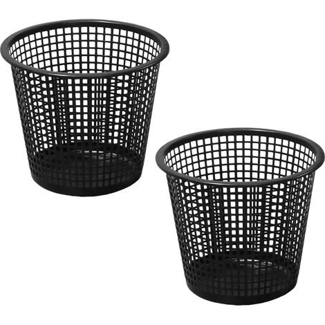Poubelle En Plastique Sans Couvercle - Design Perforé Minimaliste - Pour Salon Et Chambre à Coucher - Lot De 2 (1/5)