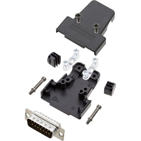 TRU COMPONENTS TCTRIP15DBPK 7708724 D-SUB Stiftleisten-Set 180 ° Polzahl: 15 Lötkelch 1 St.