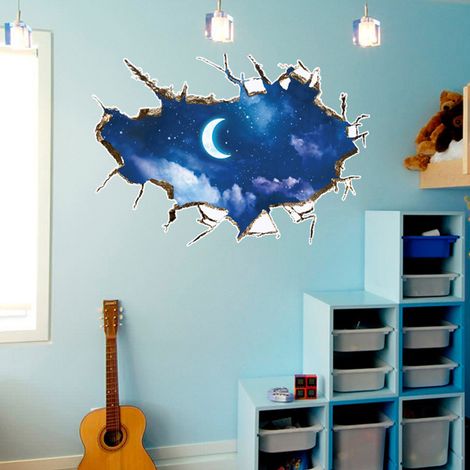 3D-Stereo-Sternenhimmel-Wand- und Bodenaufkleber für den privaten und geschäftlichen Gebrauch (1/5)