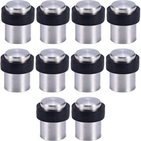 10 fermaporta da pavimento in acciaio inox da 4,5 cm, fermaporta, bloccaporta (1/5)